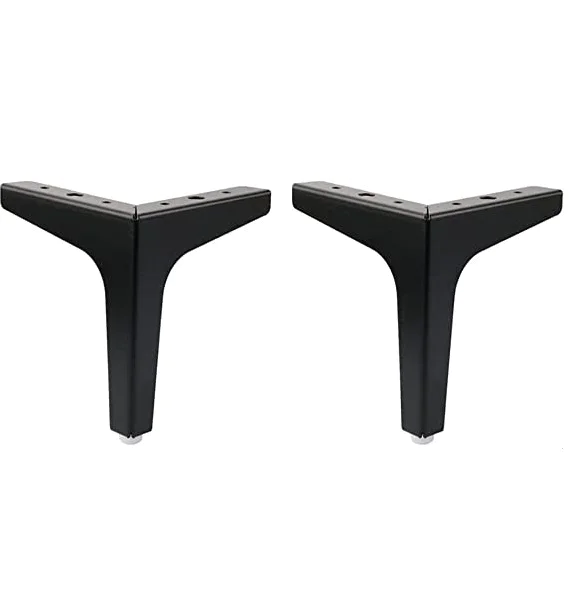 3 Inch Heavy Stainless Steel Matte Black Finish Sofa Legs